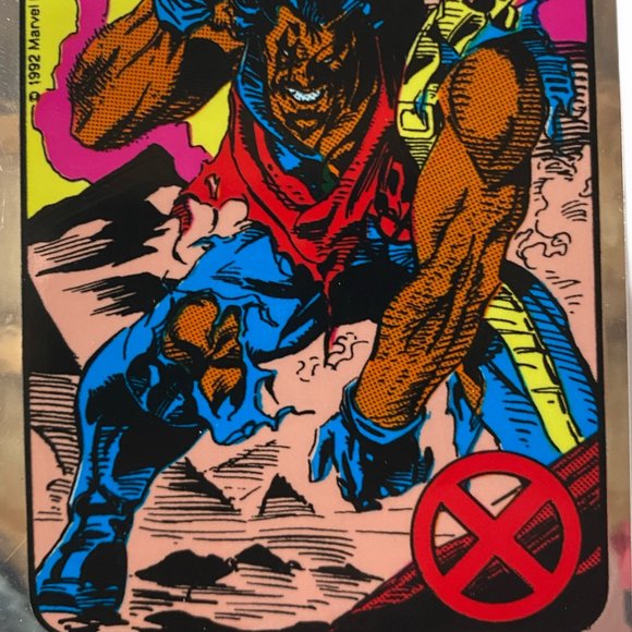 1992 Marvel Entertainment, Non Prism Foil Machine Sticker Card,  Trading Cards - Picture 3 of 9